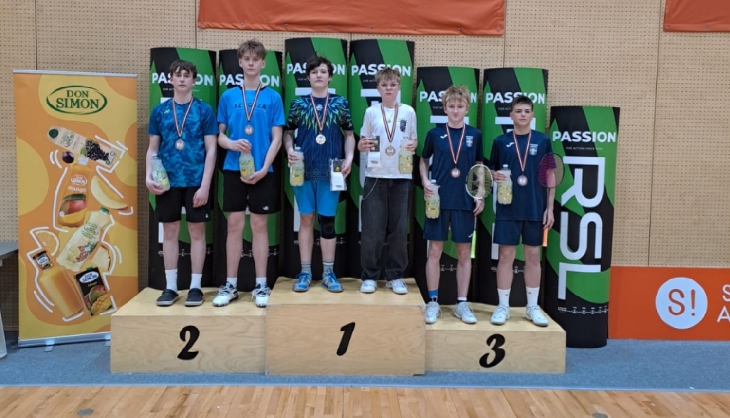 U15 dubultspēlēs pjedestāls
